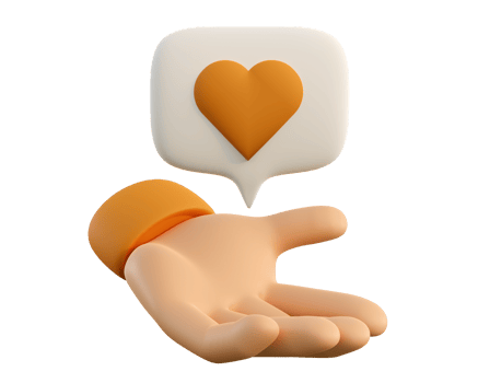3d human hand holding like symbol. png