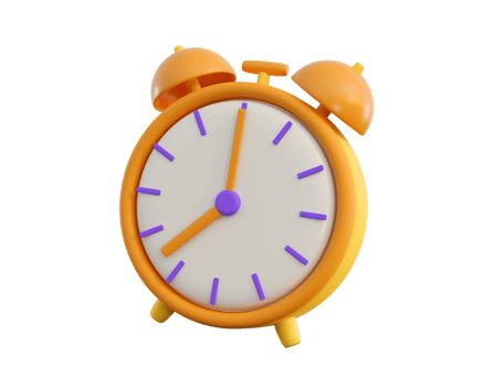 3d Alarm clock png