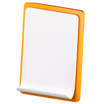 3d empty cheklist clipboard icon. Todo or tasks list, vote form, online survey, feedback or examination concept. High quality isolated render png