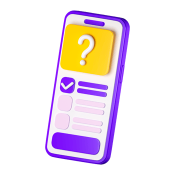 3d smartphone with checklist on the screen. Todo or tasks list, vote form, online survey, feedback or examination concept. High quality isolated render png
