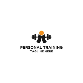 Personal training logo icon design vector