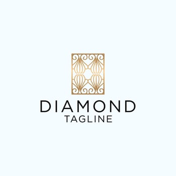 Diamond logo icon design vector