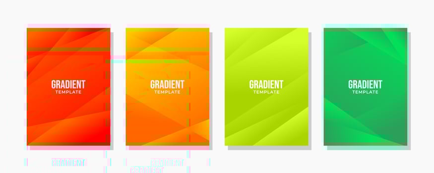 Modern Covers Gradient Template Design vector