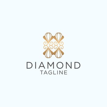 Diamond logo icon design vector