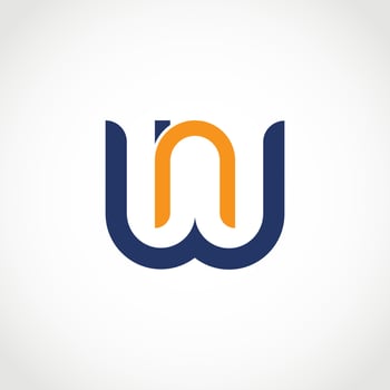 WN letter logo. Wn letter design with vector graphic, WN simple and modern logo.
