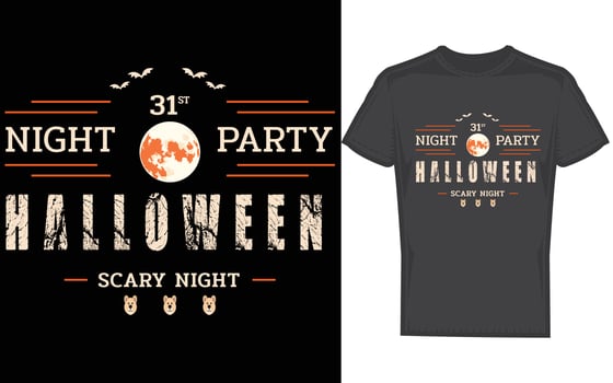 Halloween t-shirt design vector