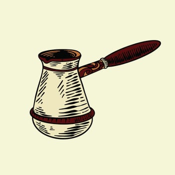 Vintage Turkish Coffee  Illustration vector
