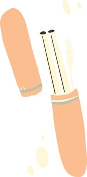 Metal Straw Organic Zero Waste Living Illustration vector