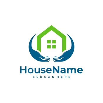 House Care logo designs concept vector. Medical Home logo template vector