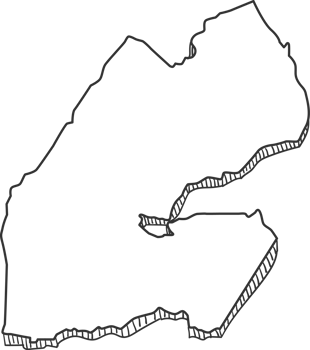 Hand Drawn of Djibouti 3D Map png