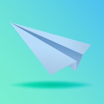 Paper airplane icon .Flat icon for web design.Vector illustration. vector