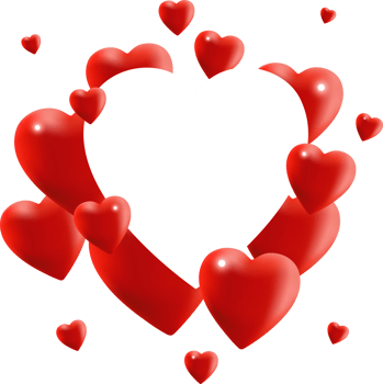 Valentines Day sale romantic background with heart. Banner or greeting card. Wallpaper. Flyers, Posters. png