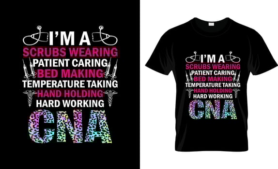 CNA t-shirt design, CNA t-shirt slogan and apparel design, CNA typography, CNA vector, CNA illustration vector