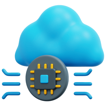 cloud 3d render icon illustration png