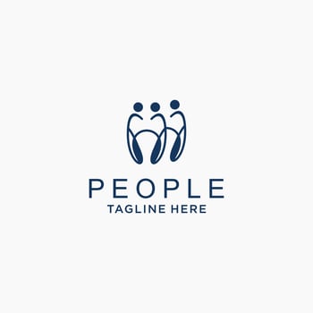 People logo icon vector image