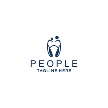 People logo icon vector image