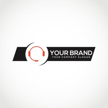 Call Center Logo Template. Consultation Flat Vector Logo,  Support Icon Design.
