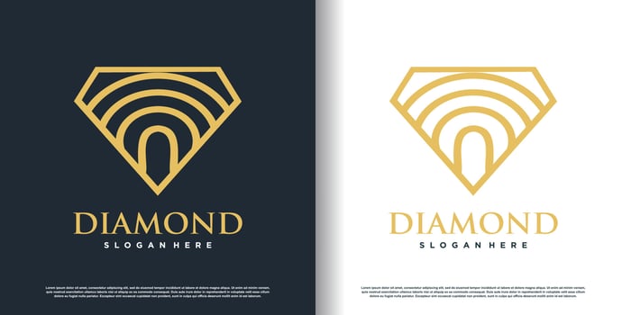 palm tree logo desaign vector with creative concept premium vector