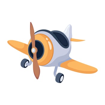 Download isometric icon of aircraft vector