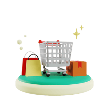 3d shopping icon illustration png