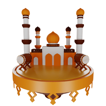 3d mosque illustration png