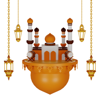 3d mosque illustration png