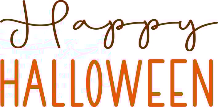 happy halloween typography art lettering calligraphy design vector
