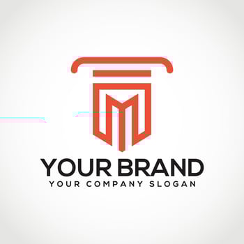M Letter Law Logo Symbol Vector Design. Law Firm, Lawyer Or Attorney Office Logo. Law Firm Letter M Logo.
