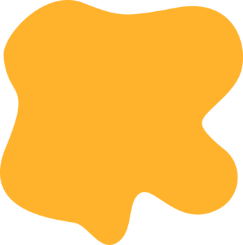 Freestyle shape abstract art with yellow color. png