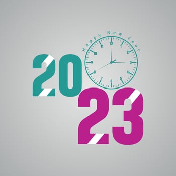 Happy New Year 2023 vector