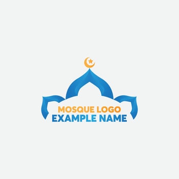 Mosque Logo Template Design Vector, Emblem, Concept Design, Creative Symbol, Icon vector