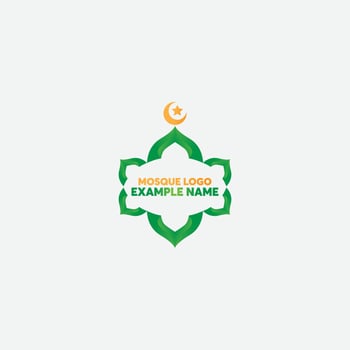 Mosque Logo Template Design Vector, Emblem, Concept Design, Creative Symbol, Icon vector