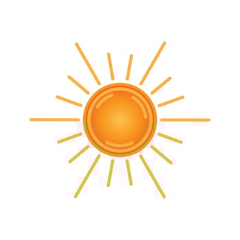 Sun icon vector illustration