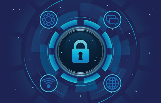 Cyber Security Awareness Background vector