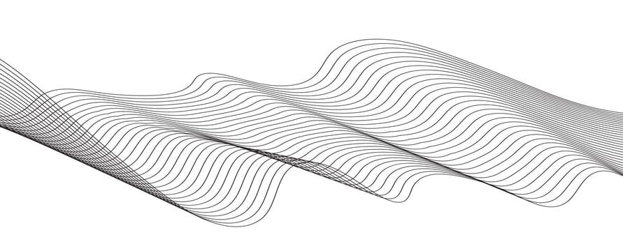 lines wave abstract stripe design. Curvy White Surfaces. Modern Abstract Background. Digital frequency track equalizer vector