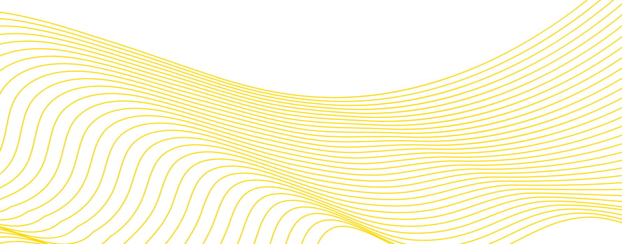 yellow line minimalistic. line round abstract pattern design. round lines abstract futuristic tech background. Vector digital art banner
