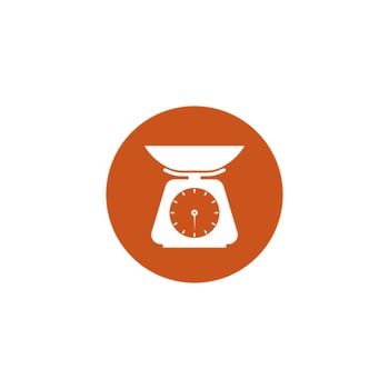 weighing vector icon