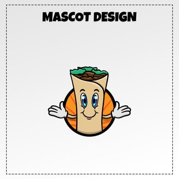 food logo kebab mascot illustration vector design