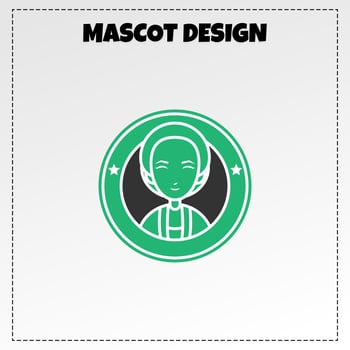 Indonesian Traditional food logo cendol dawet mascot illustration vector design