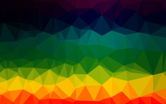 Dark Multicolor, Rainbow vector polygonal background.