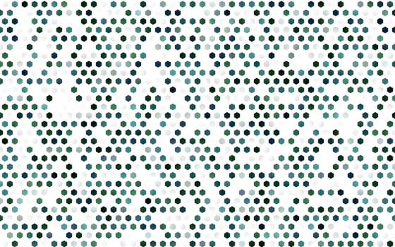 Dark Green vector texture with colorful hexagons.