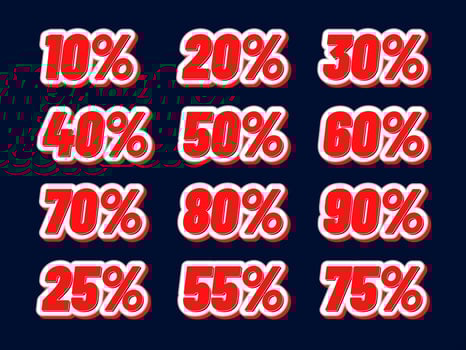 3D text effect Graphic Design EPS Template file easy editable. vector