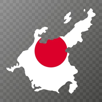 Chubu map, Japan region. Vector illustration