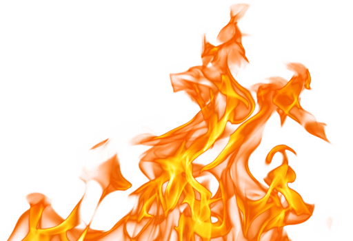 flat fire flames png
