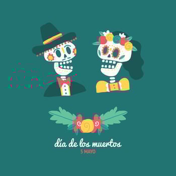 Dia de los Muertos Drawing vector