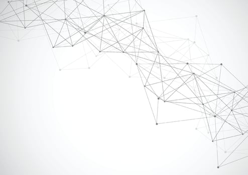 Abstract connecting dots and lines. Connection science background. Vector illustration