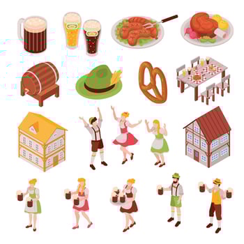 Oktoberfest Festival Set vector