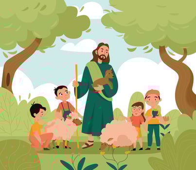Jesus Christ Background vector