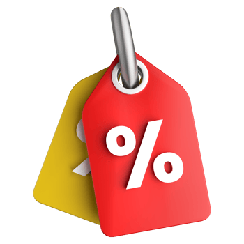 Discount Label Tag 3D png