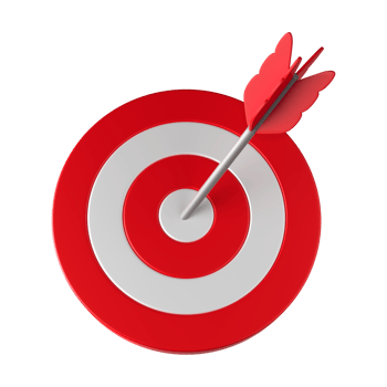 Arrow Target Business 3D png